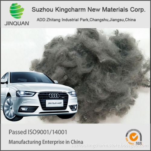 drop dyed color 100 % regenerated polyester staple fiber for automotive interiors